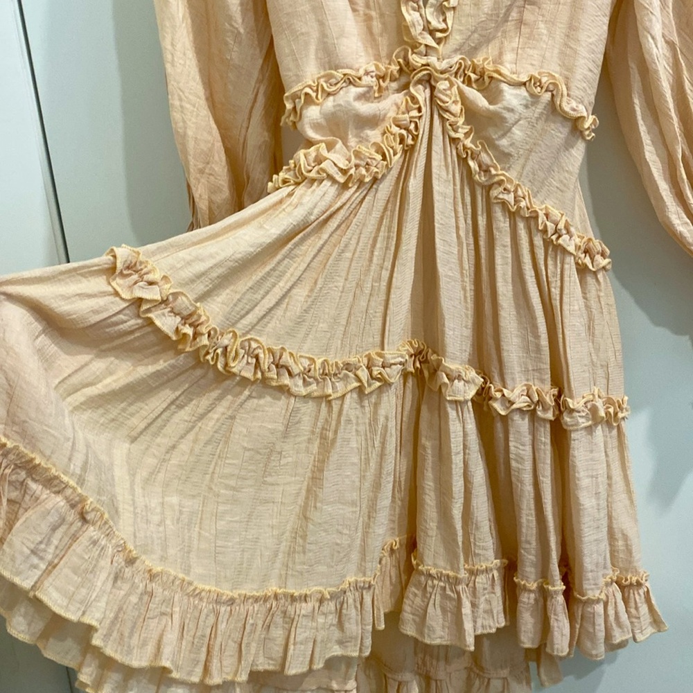 Vici Muted Emotion Tiered Ruffle Dress |Size Small - Picture 11 of 15
